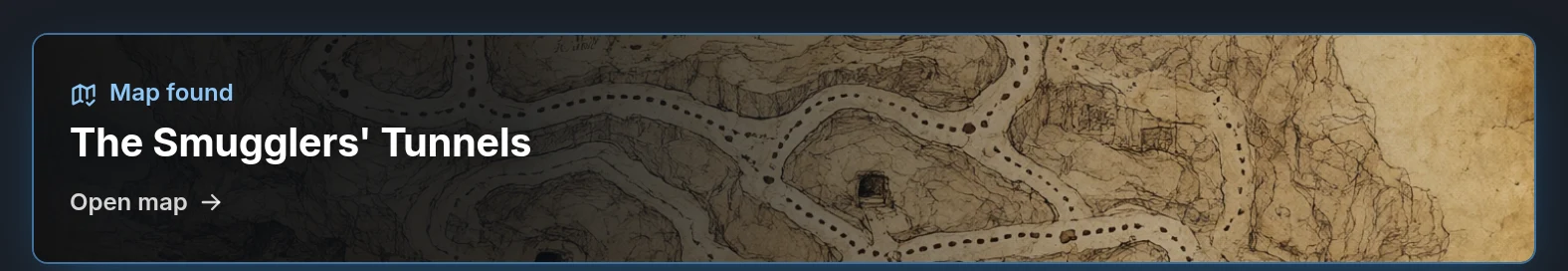 Map found card